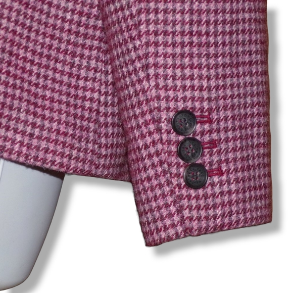 NWOT Talbots Shetland Wool Houdstooth Blazer - Picture 8 of 9